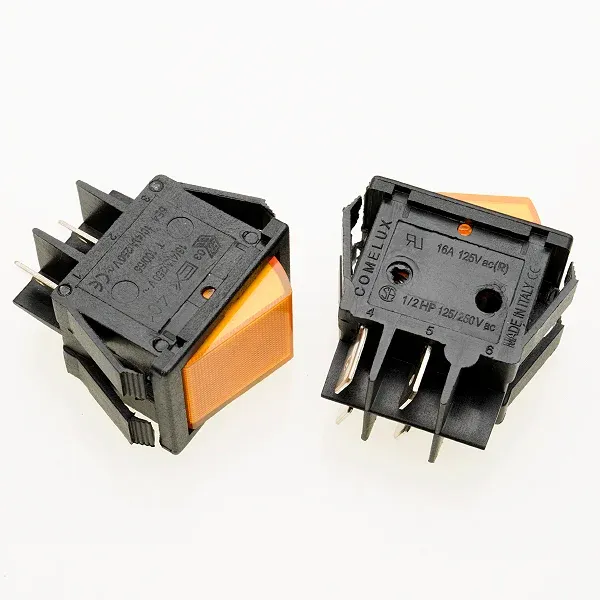 3319266 PULSADOR BIPOLAR NARANJA 16A-250v