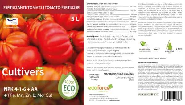 Abono Tomates Líquido Ecológico – CULTIVERS - Imagen 3