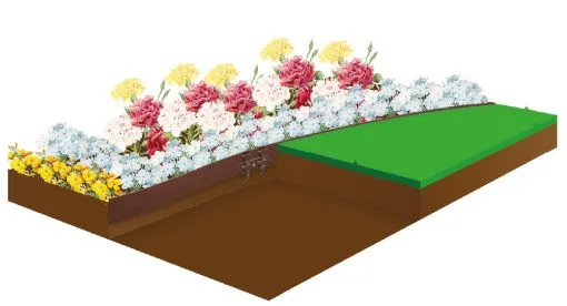 Borduras de acero flexible con canto redondeado – BORDULINE - Imagen 4