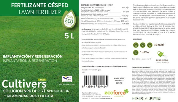 Abono Césped Líquido Ecológico – CULTIVERS - Imagen 4