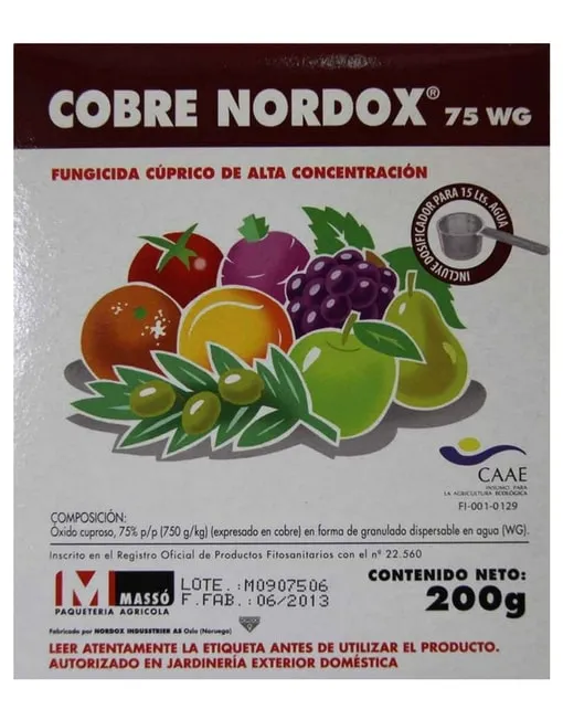 Fungicida Cobre Nordox 75 WG - Imagen 2