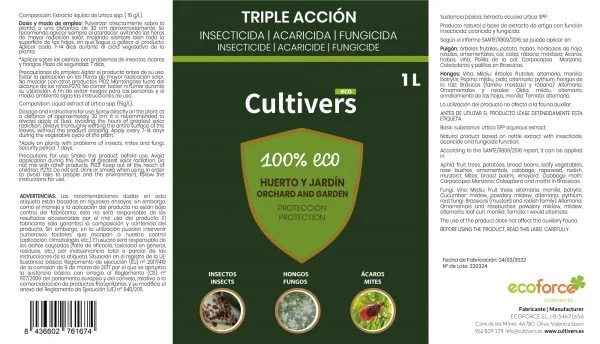 Triple acción listo uso – CULTIVERS - Imagen 3