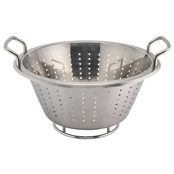 Colador acero inoxidable cónico con asas 28 cm
