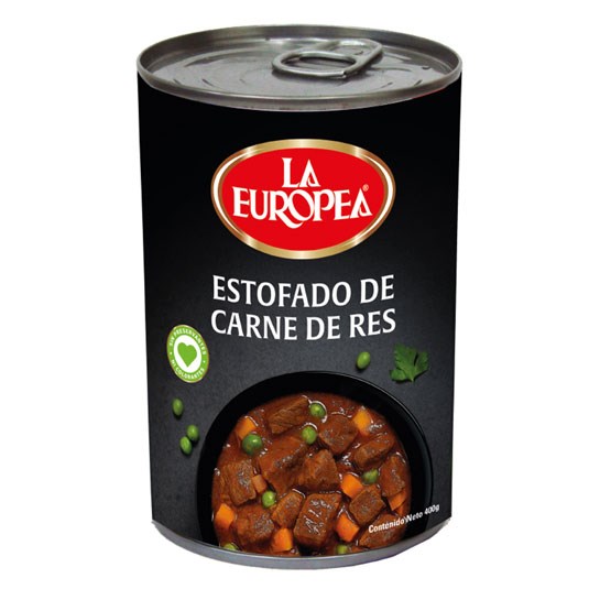 Estofado de Carne de Res LA EUROPEA, 400g