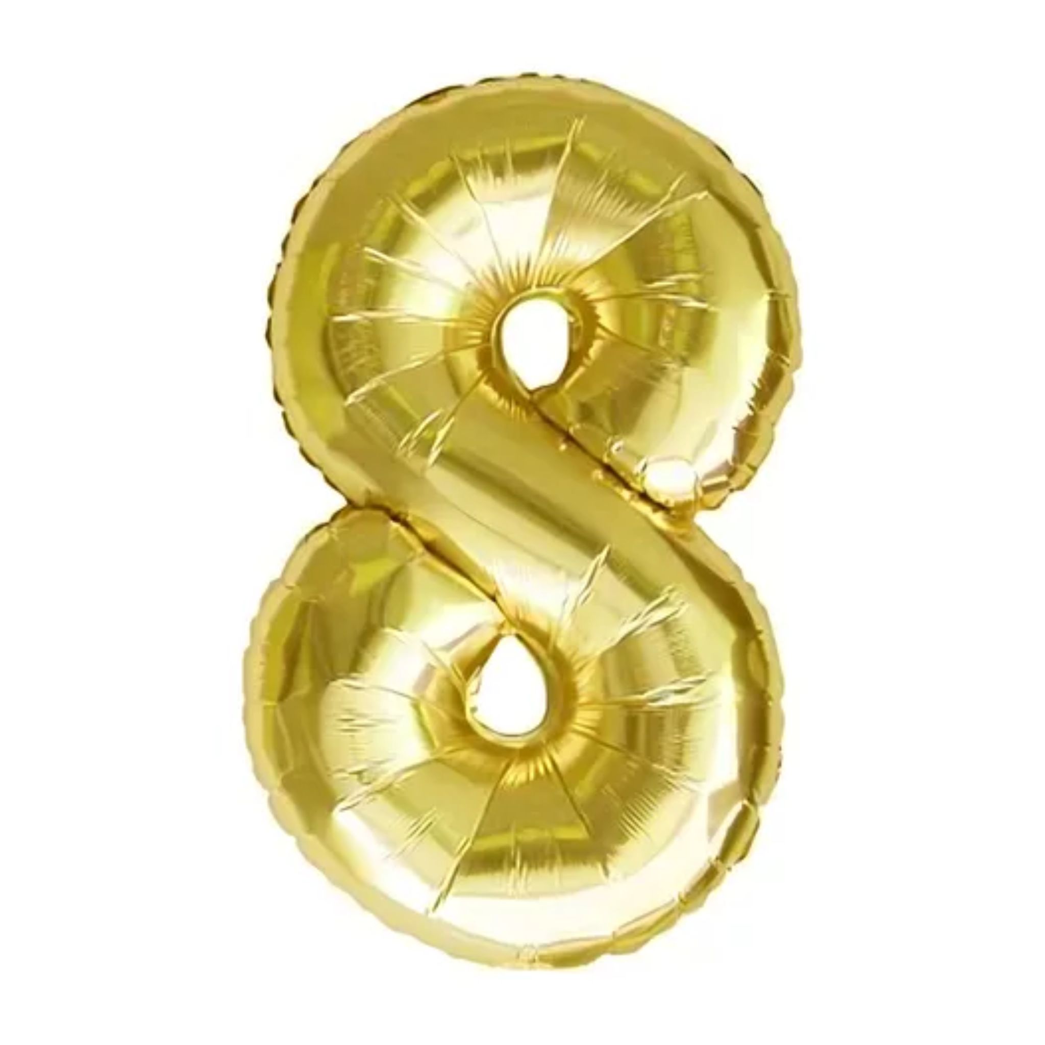 GLOBO NUMERO 8 DORADO