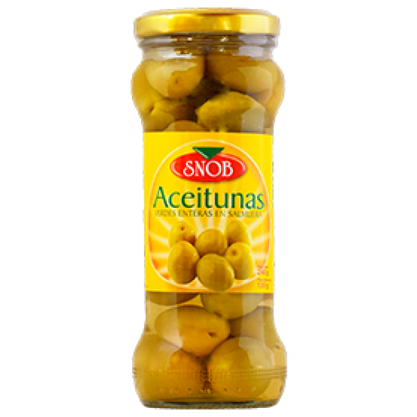 ACEITUNAS SNOB VERDES ENTERAS 240G