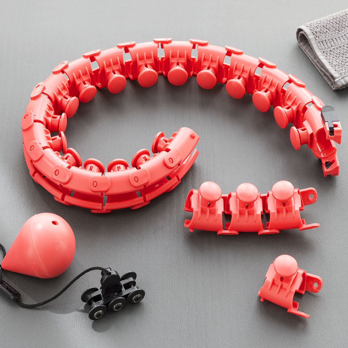 Aro de Fitness Inteligente Ajustable con Peso Fittehoop InnovaGoods - Imagen 7