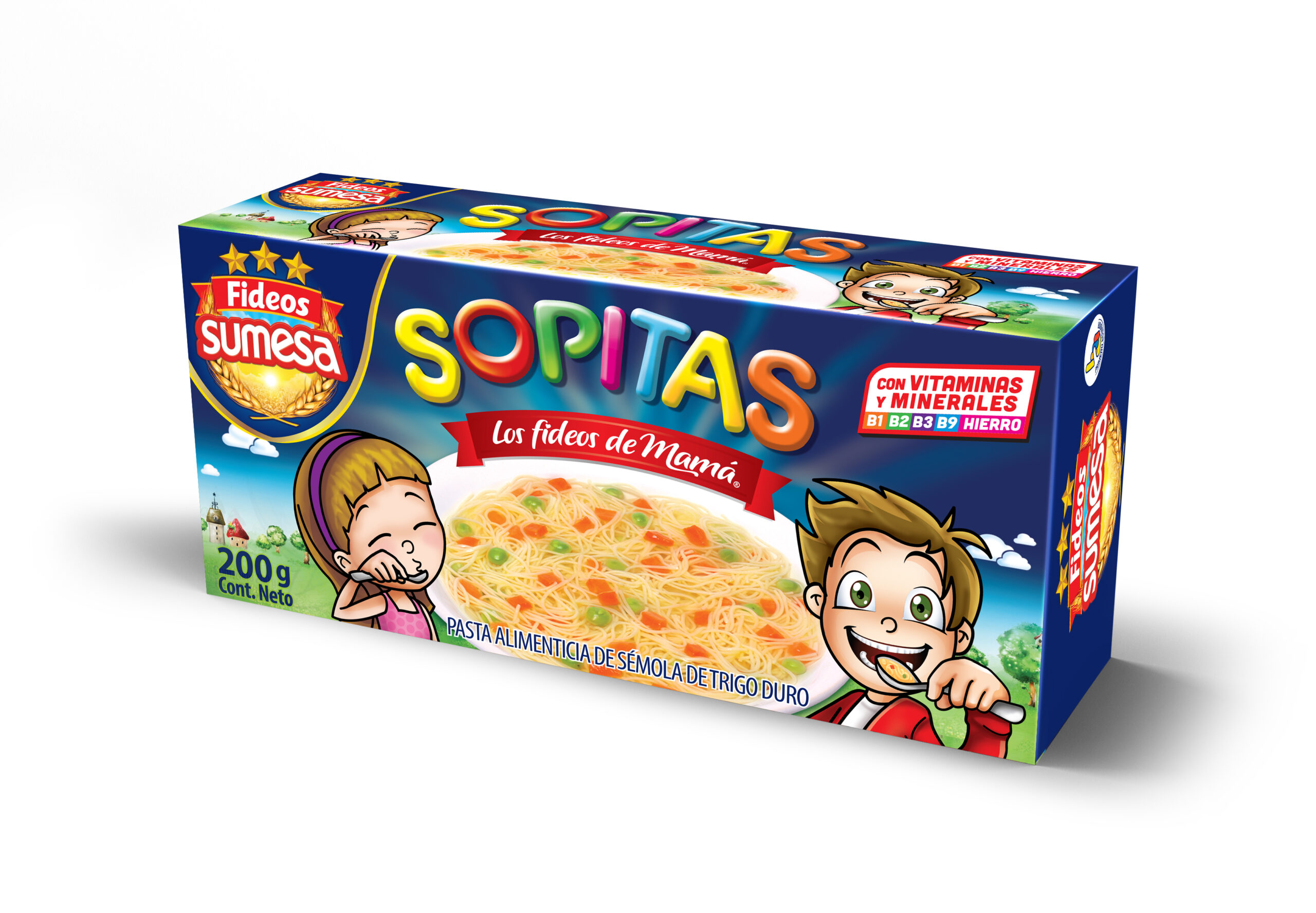 Fideos Finos Sopitas SUMESA, 200g