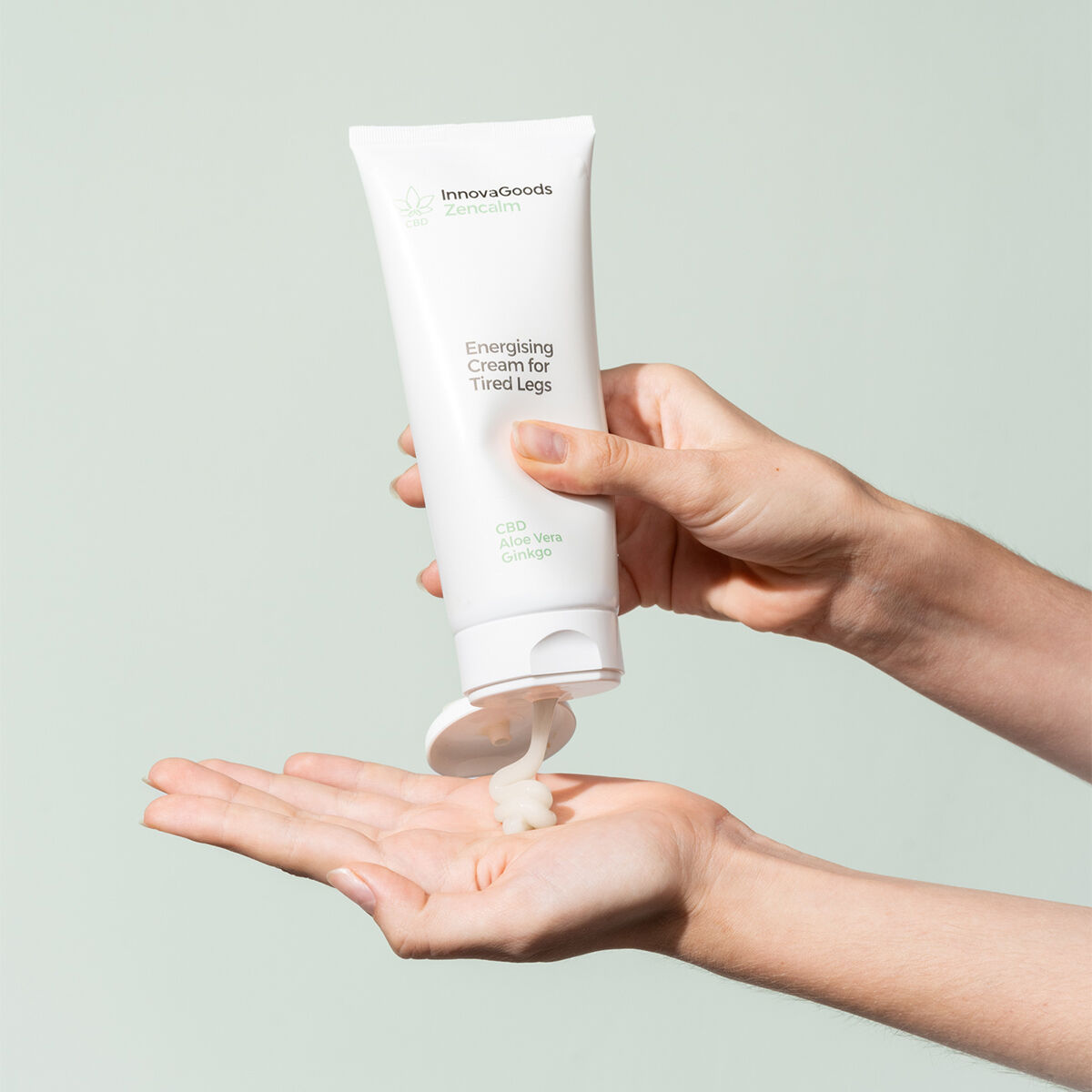 Crema para Piernas Cansadas Energizante CBD Zencalm InnovaGoods 200 ml - Imagen 4