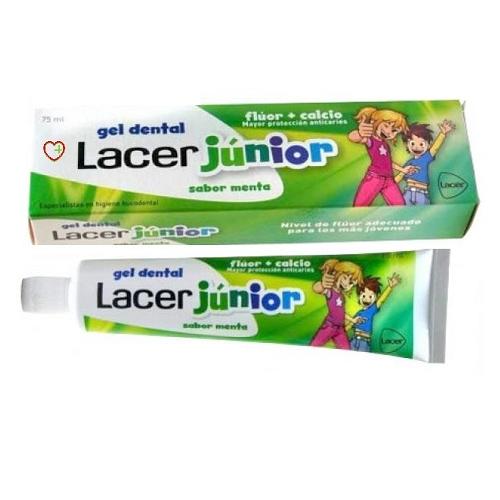 Lacer Gel Junior Menta, 75 ml