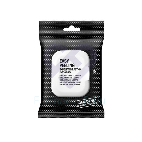 Comodynes Easy Peeling Efecto Exfoliante, 20 Toallitas
