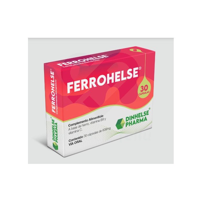 Ferrohelse Complemento de Hierro, 30 Cápsulas