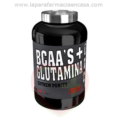 BCAA L Glutamina sabor mandarina limon polvo, 600gr.
