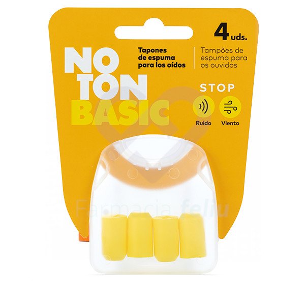 Noton Basic Tapones Espuma, 4 uds