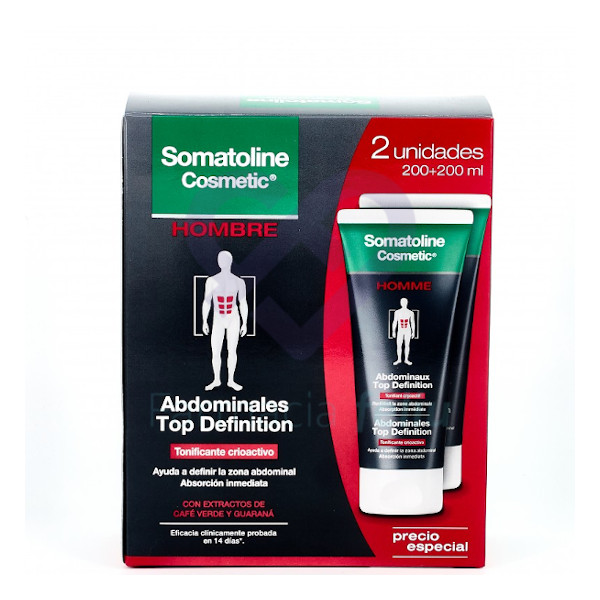 Somatoline Cosmetic Top Definition Hombres, 2×200 ml