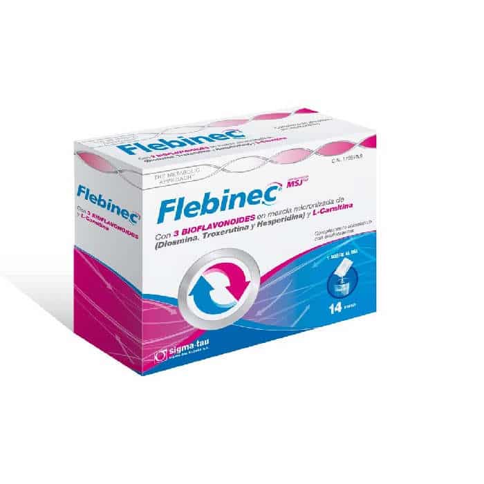 Flebinec Sobres Piernas Cansadas Bioflavonoides Circulación Menor