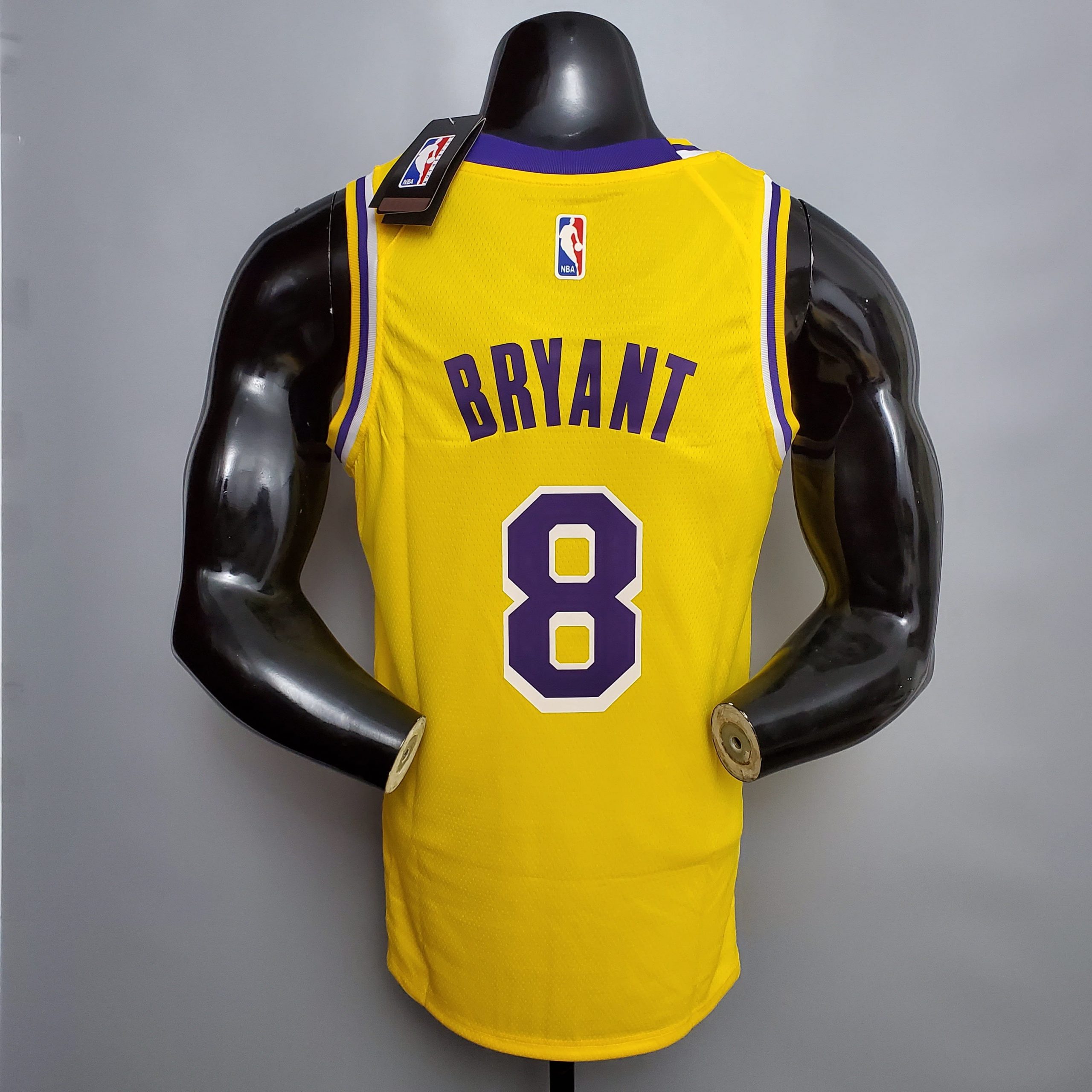 Camiseta Los Angeles Lakers Bryant #8 Round Connect Recognition Yellow - Imagen 2