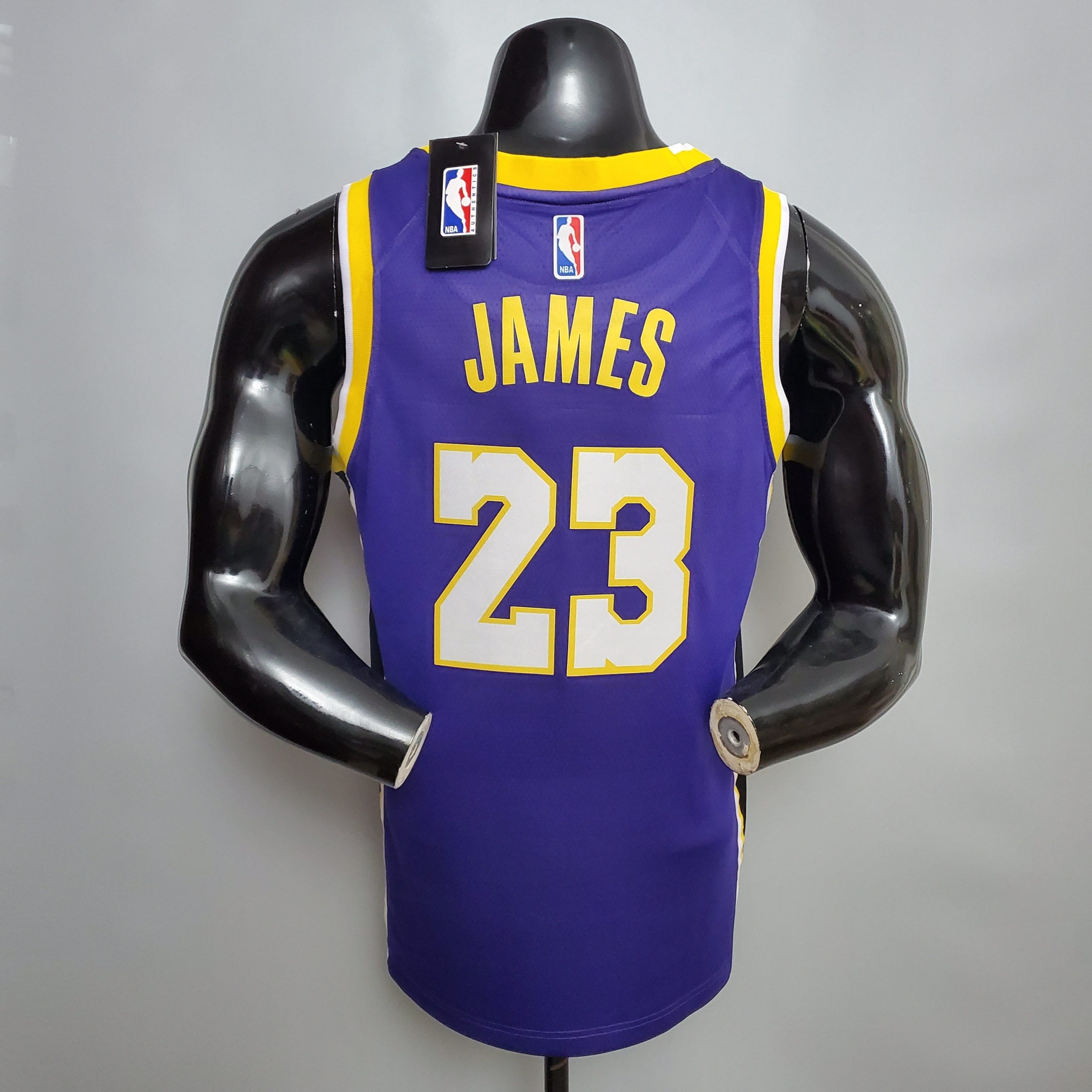 Camiseta Los Angeles Lakers James #23 Connect Recognition Purple - Imagen 2