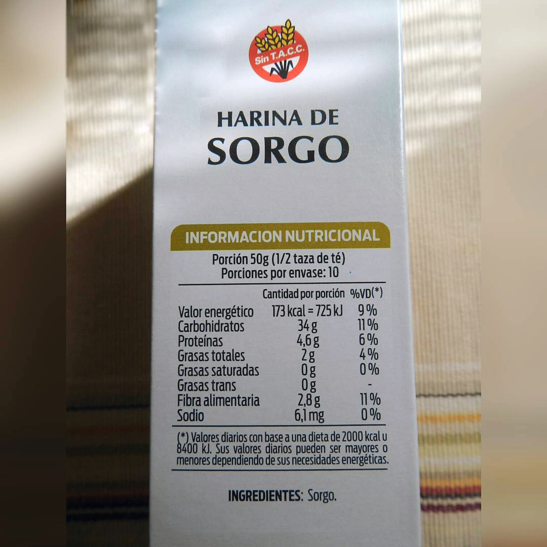 HARINA DE SORGO 500GR CELIDARINA - Imagen 3