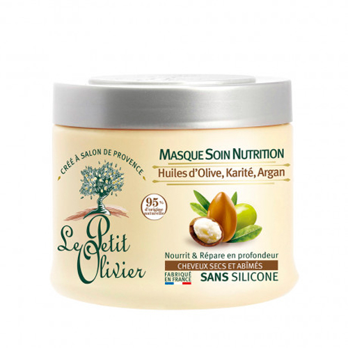 Mascara Nutritiva, Cabello Seco y Dañado, 330 ml, marca Le Petit Olivier