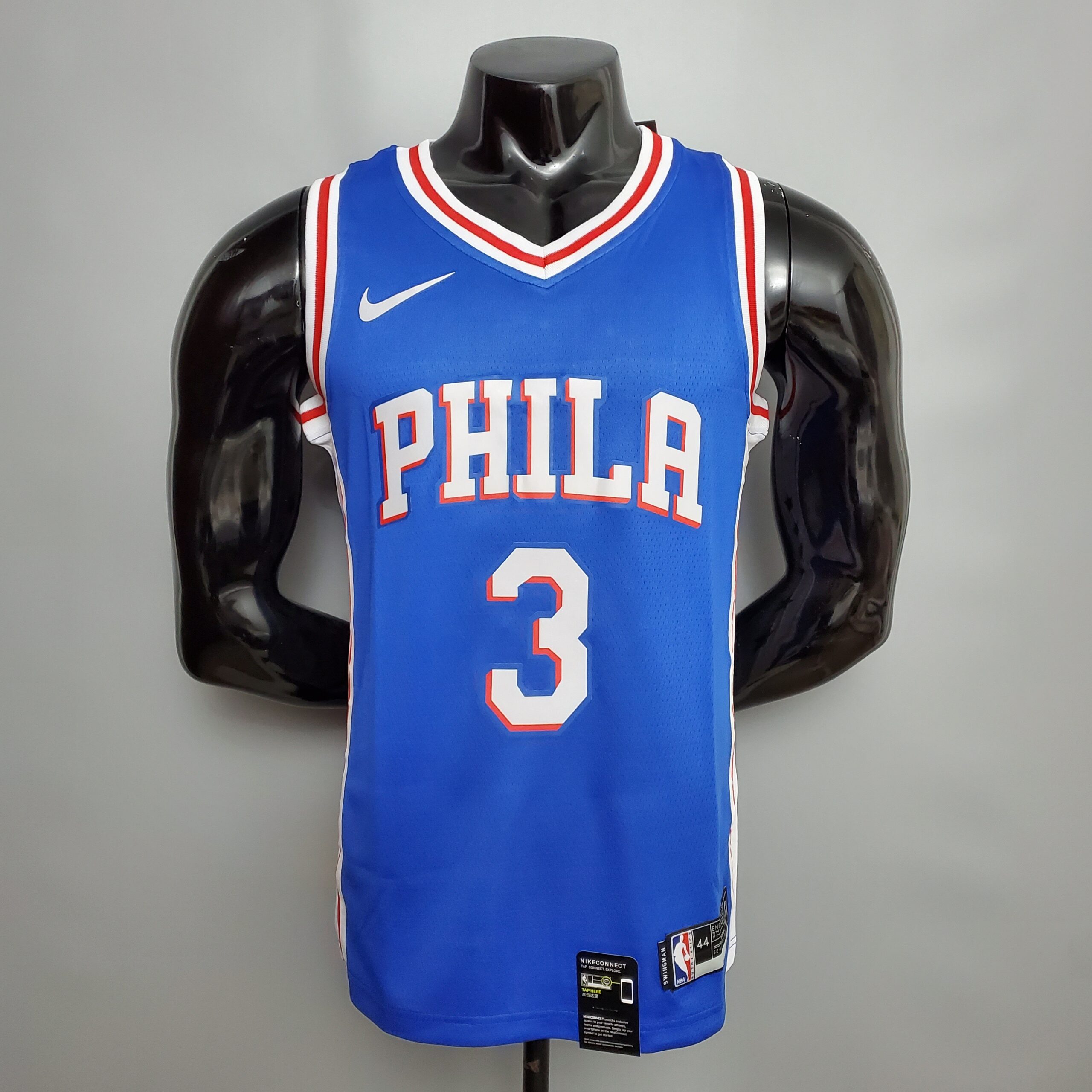 Camiseta Philadelphia 76ers Iverson #3 Blue