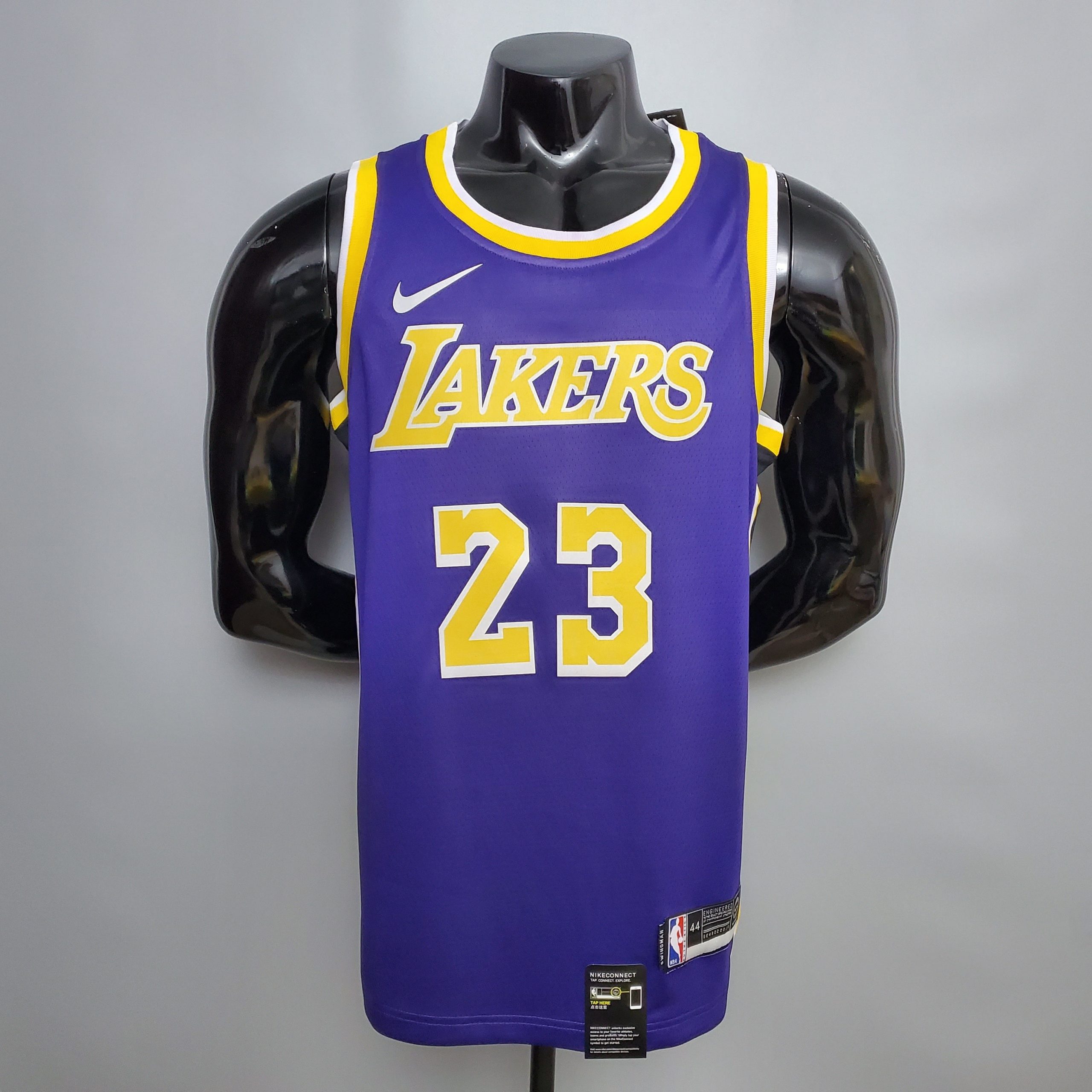 Camiseta Los Angeles Lakers James #23 Connect Recognition Purple - Imagen 6