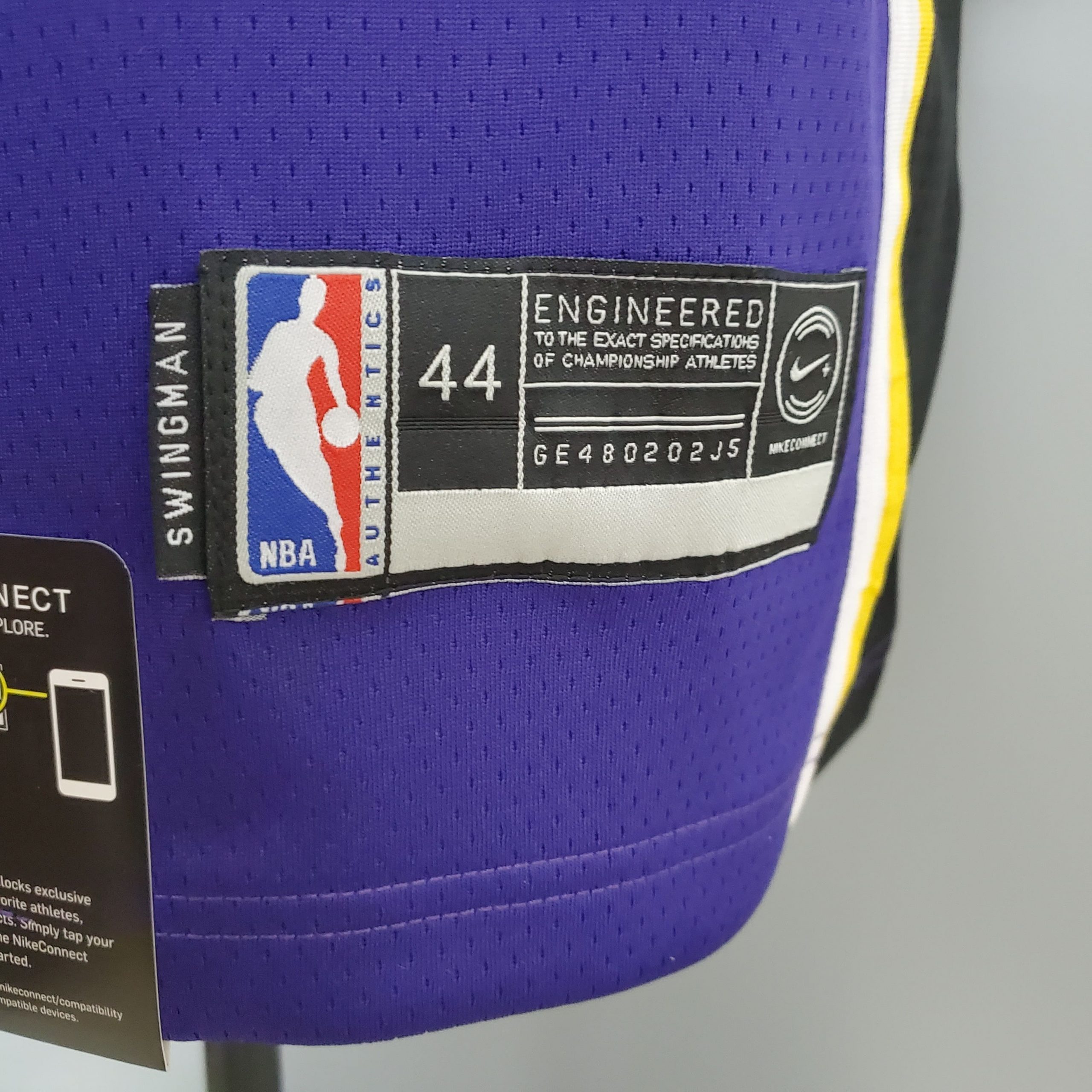 Camiseta Los Angeles Lakers James #23 Connect Recognition Purple - Imagen 7