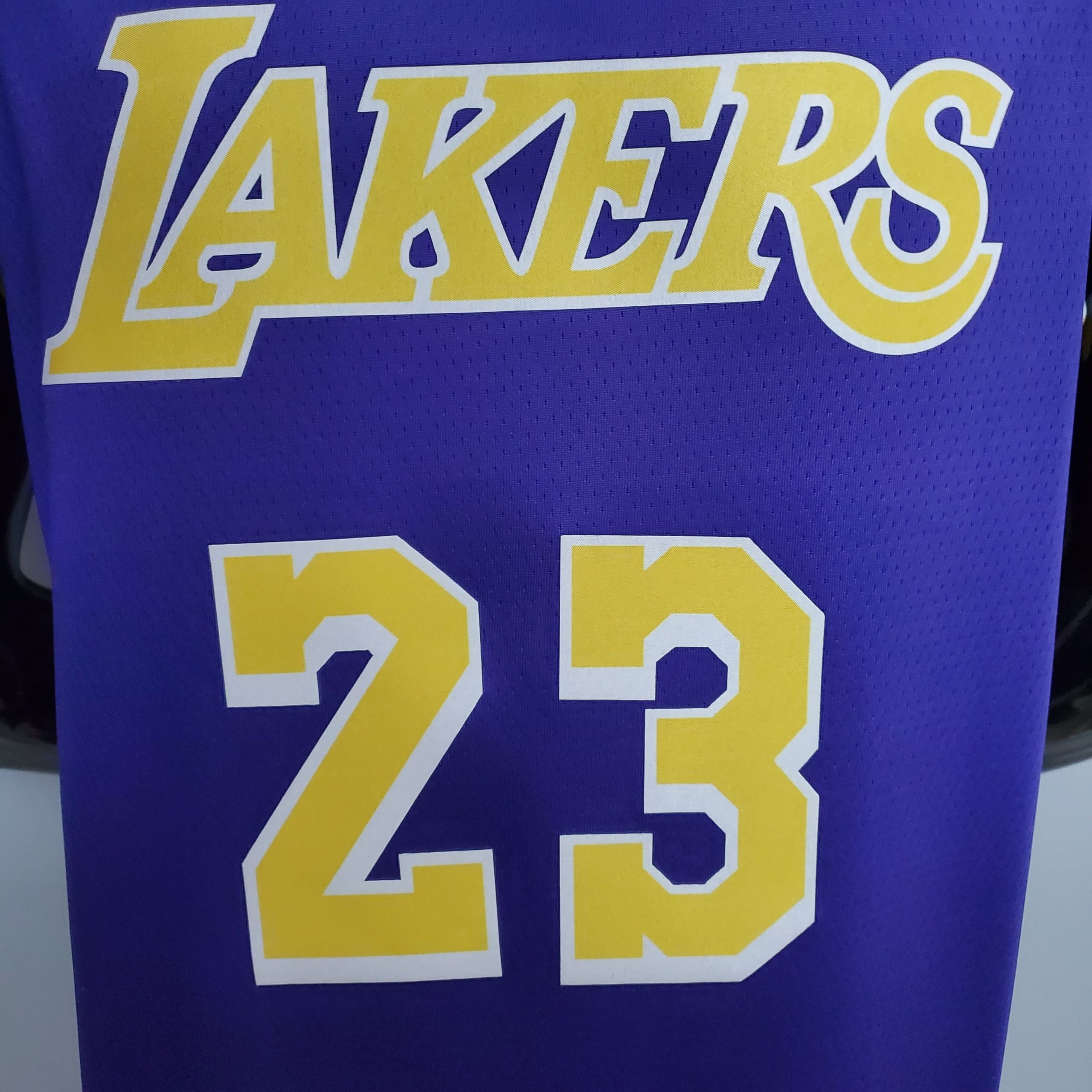 Camiseta Los Angeles Lakers James #23 Connect Recognition Purple - Imagen 8