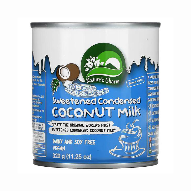 Alimento Condensado de Coco 320 grs Marca Natures Charm