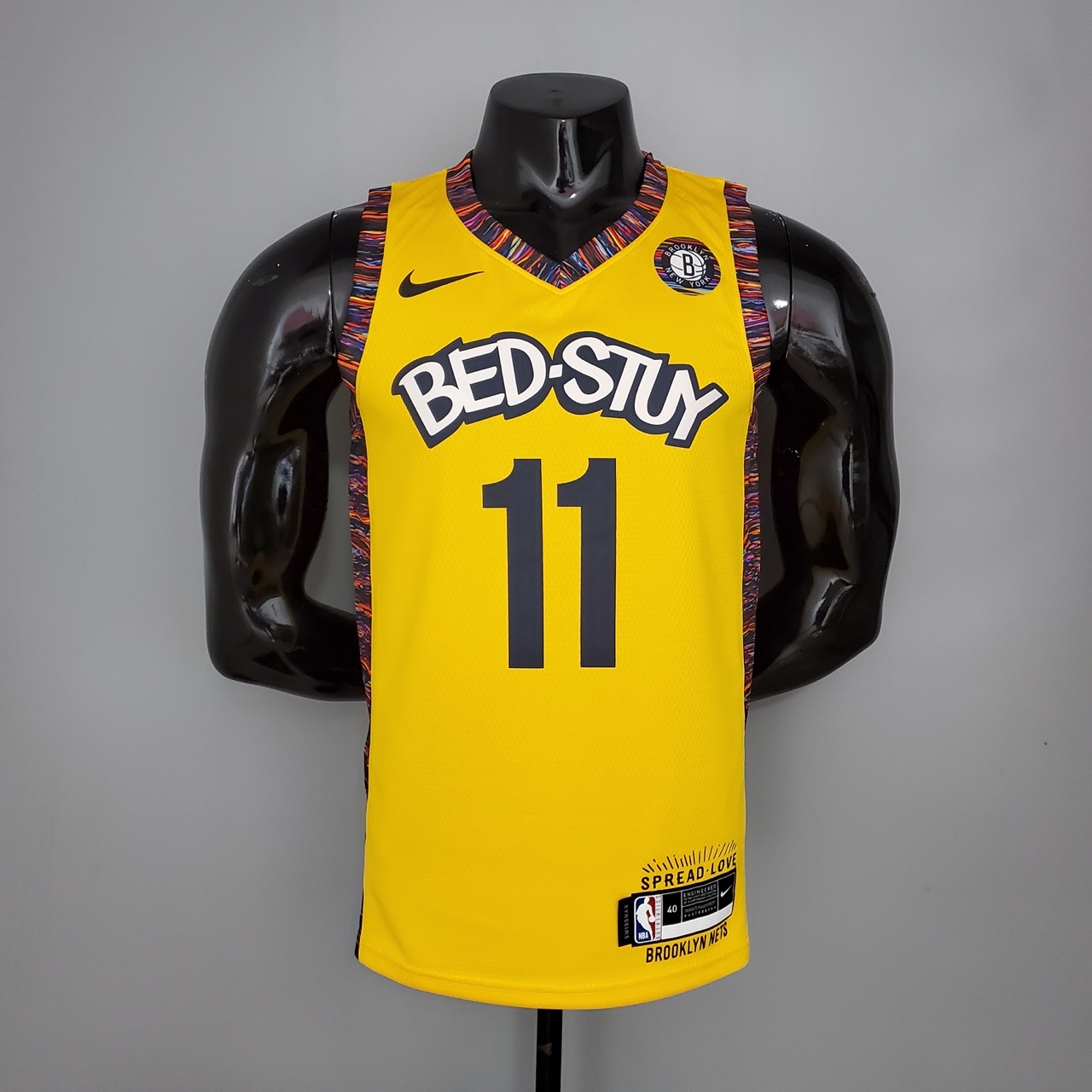 Camiseta Brooklyn Nets Irving #11 Commemorative Edition Yellow