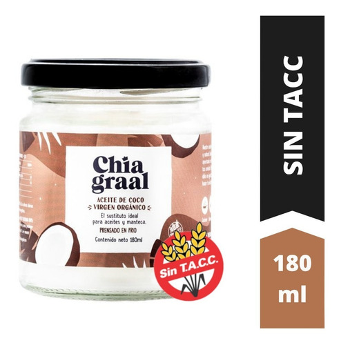 ACEITE DE COCO VIRGEN 180 ML. – CHIA GRAAL - Imagen 3