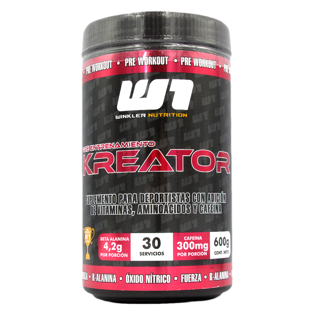 Kreator Pre entrenamiento Sabor Berries 600 Grs Marca Winkler Nutrition