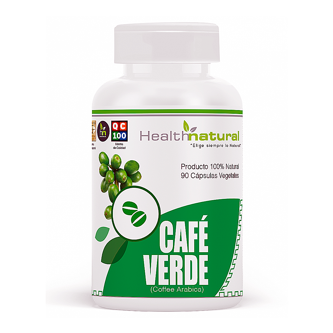 Café Verde 90 cápsulas vegetales Marca Health Natural