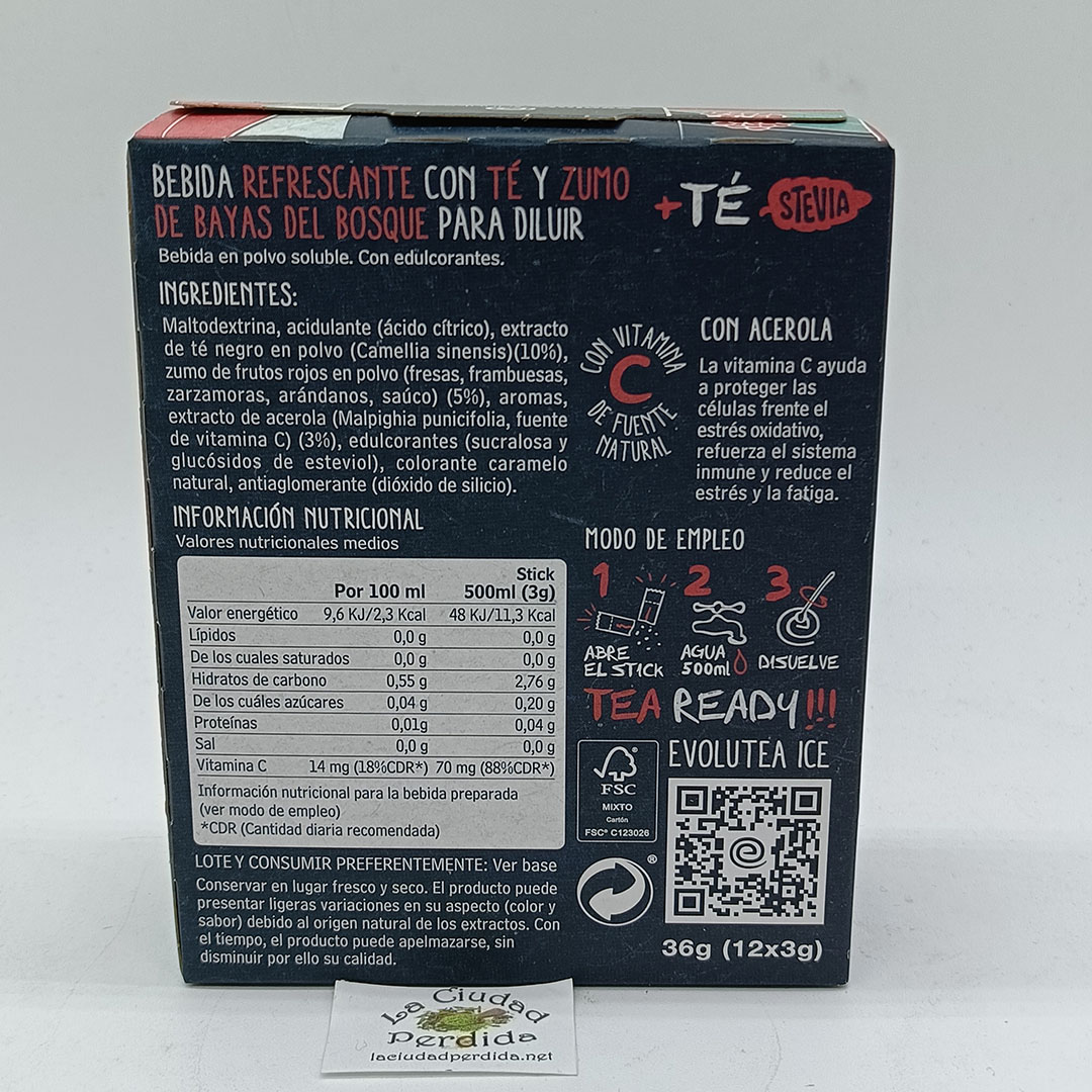 Té negro frutos rojos instantáneo - Imagen 2