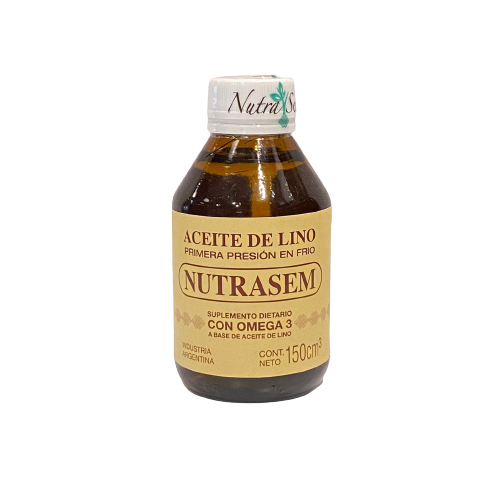 ACEITE DE LINO PRIMERA PRESION FRIO 150 ML. – NUTRASEM