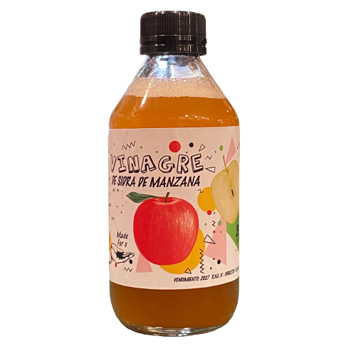 VINAGRE DE SIDRA DE MANZANA ORGÁNICO 250 ML – OH YEAH IT’S VEGAN