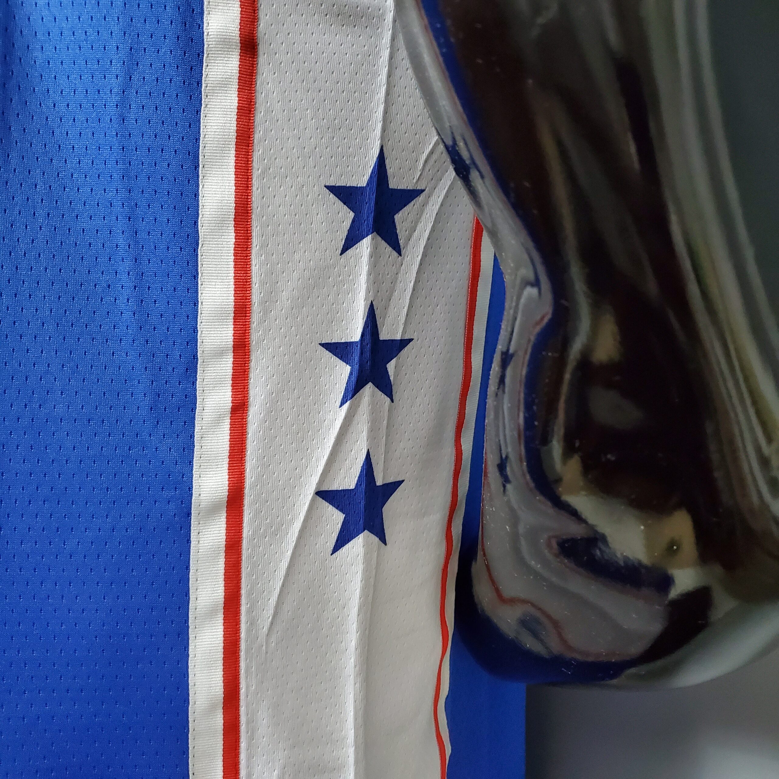 Camiseta Philadelphia 76ers Iverson #3 Blue - Imagen 5