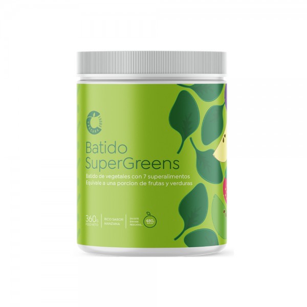 Batido Supergreens 360g Marca Cascara Foods