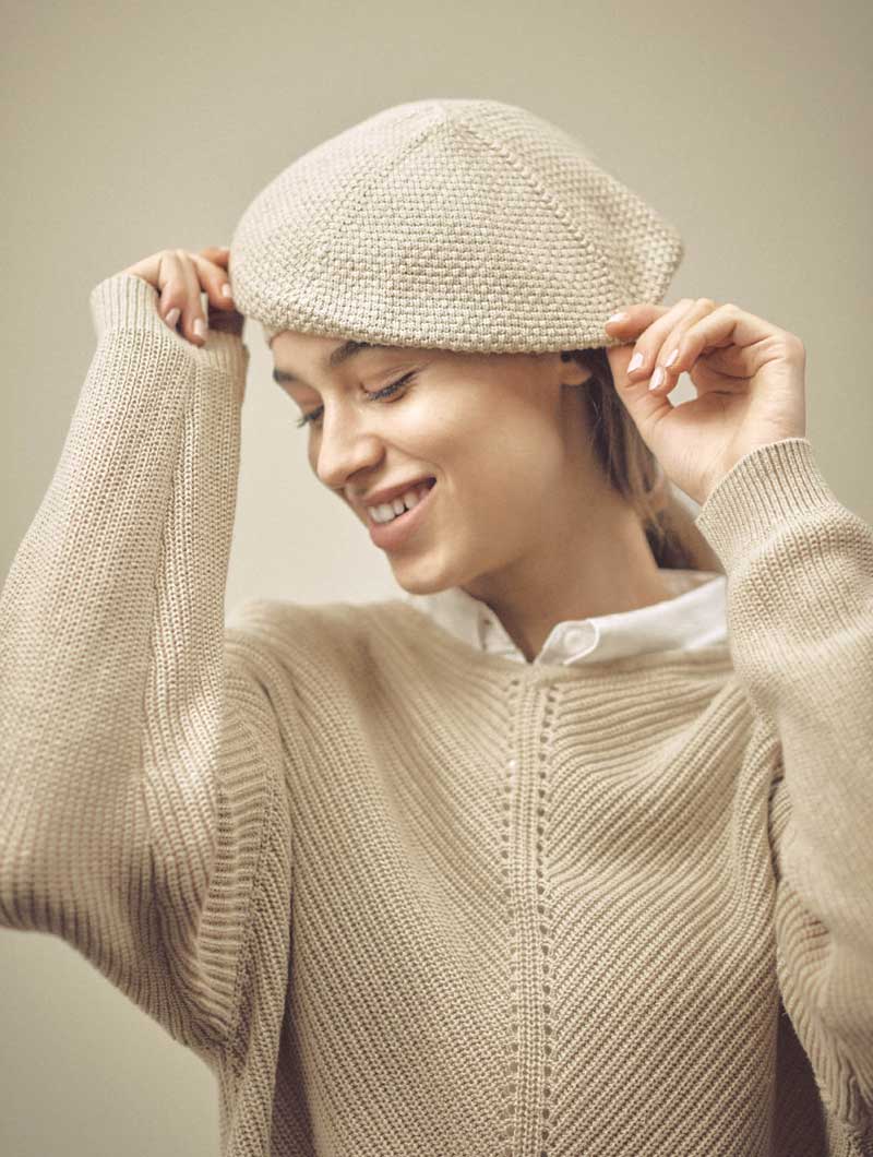 Boina de punto de tejido ecológico - Imagen 2