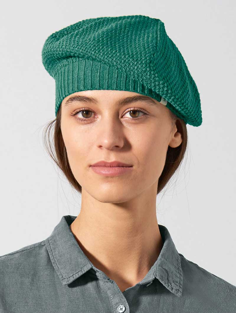 Boina de punto de tejido ecológico