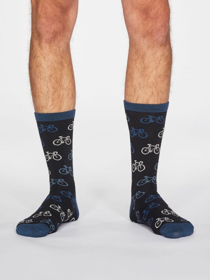 Calcetines ecológicos. Estampado de bicicletas - Imagen 2