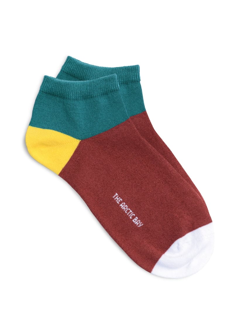 Calcetines multicolor tobilleros orgánicos