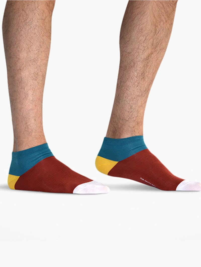 Calcetines multicolor tobilleros orgánicos - Imagen 4