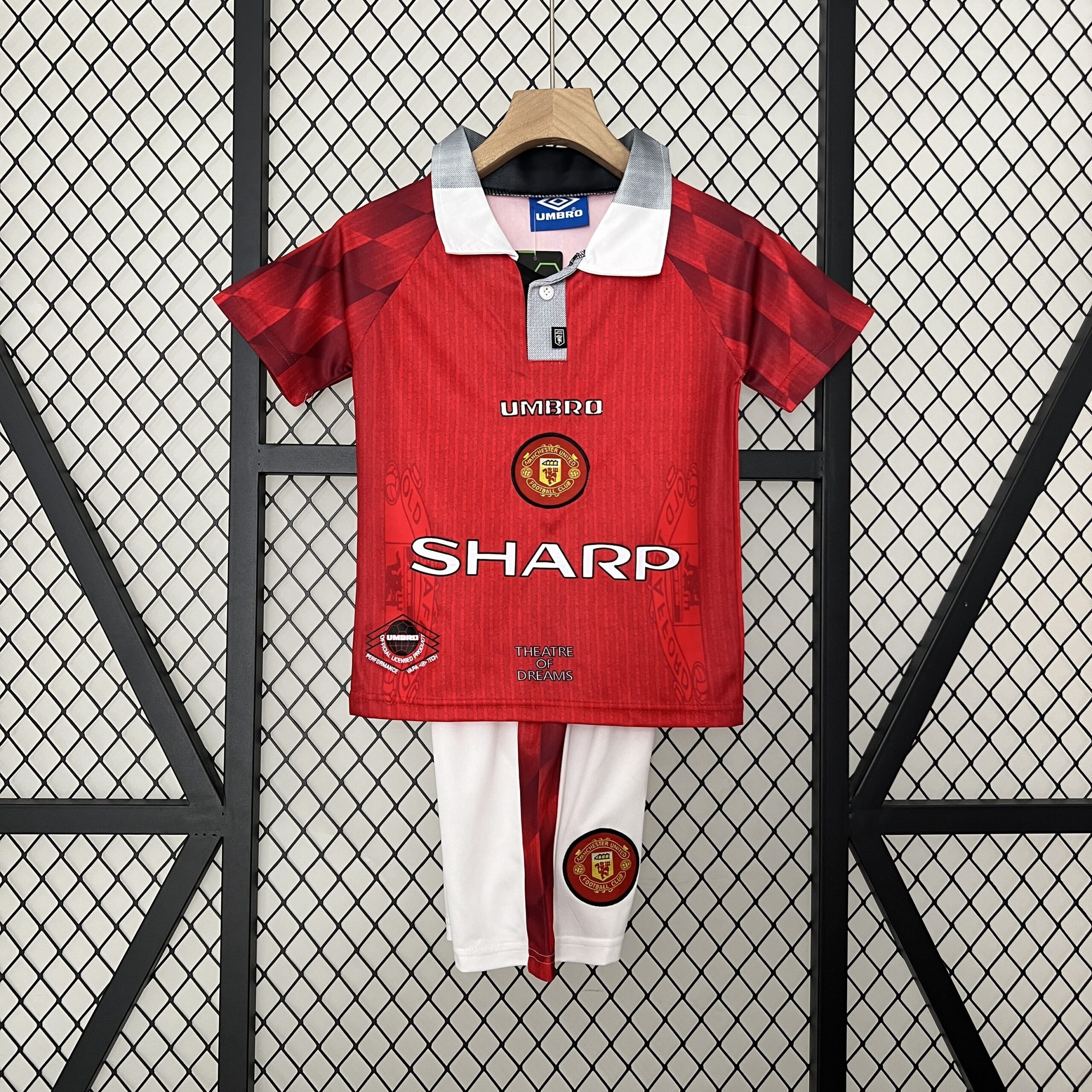 Equipación Niño Manchester United 96-97 Local