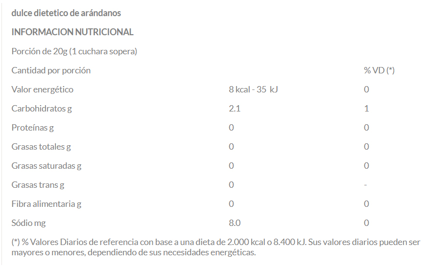 CONFITURA DE ARÁNDANOS 450GR EL BOLSÓN - Imagen 4