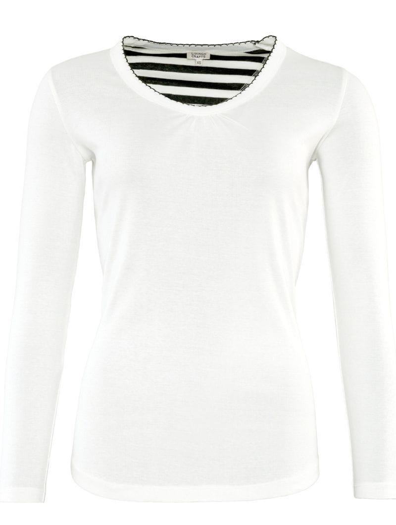 Pijama a rayas algodón orgánico blanco y negro - Imagen 5