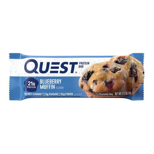 Barra de Proteina Sabor Blueberry Muffin 60g Marca Quest