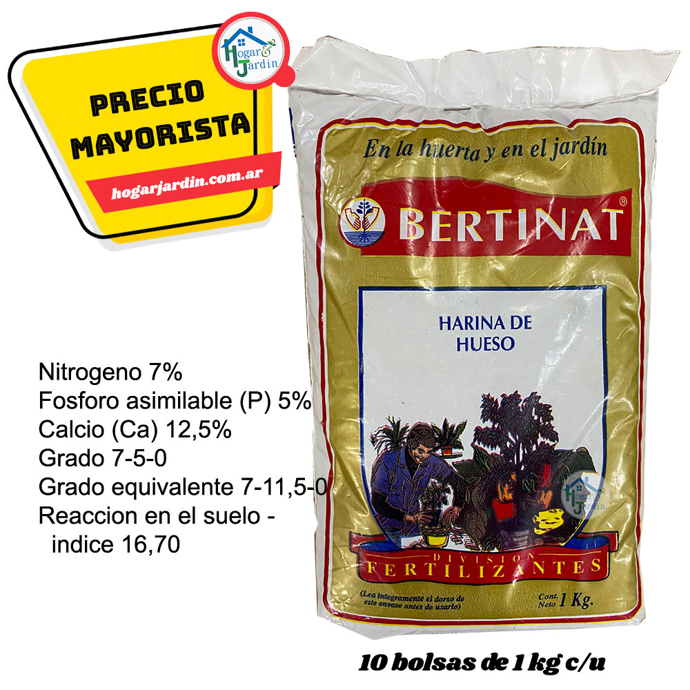 Harina de Hueso 10 kg- Bertinat