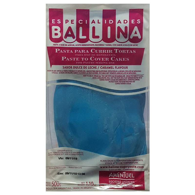 PASTA PARA CUBRIR x 500G CELESTE